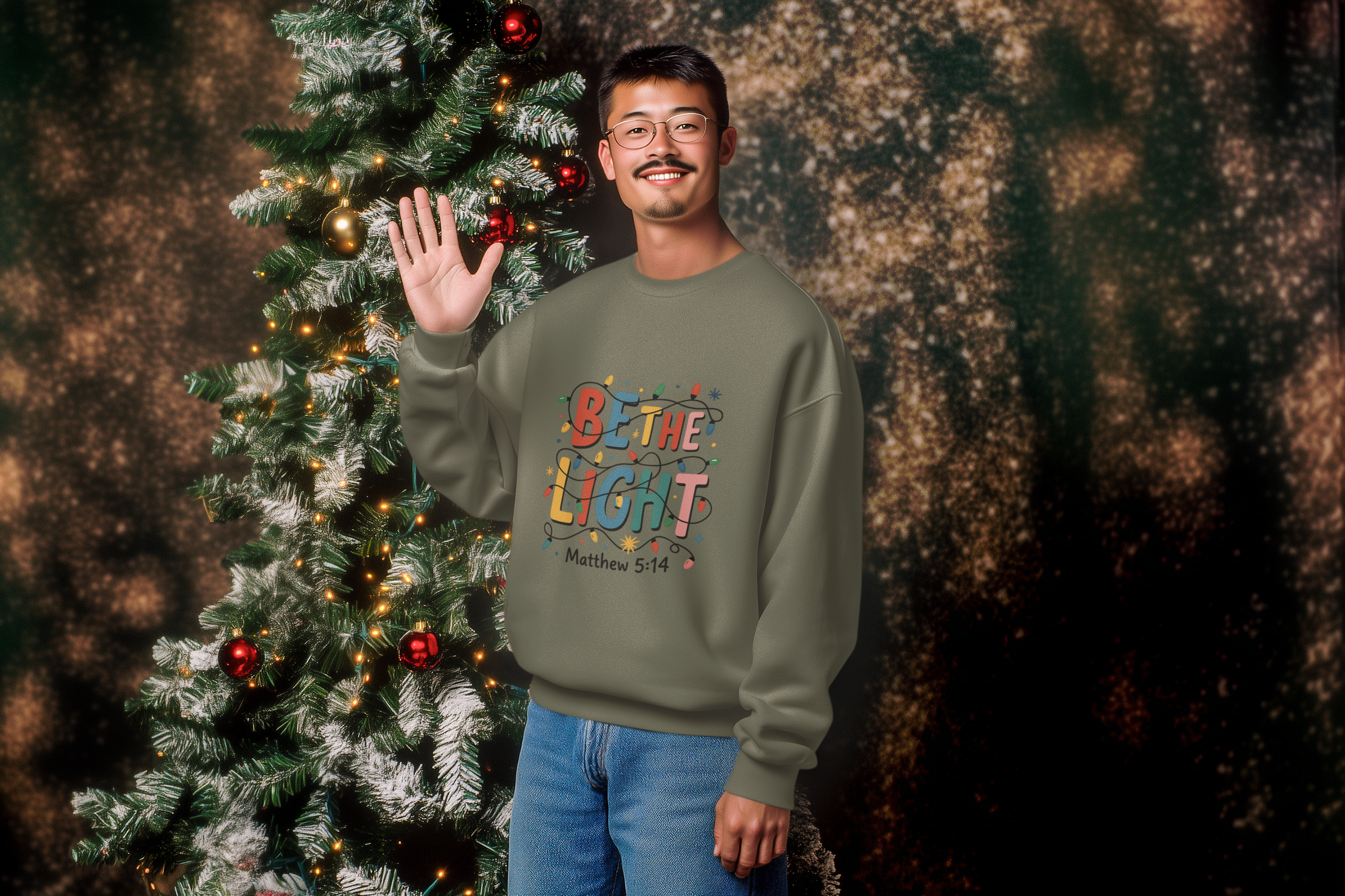 Be the Light Christmas Hoodie - Men's