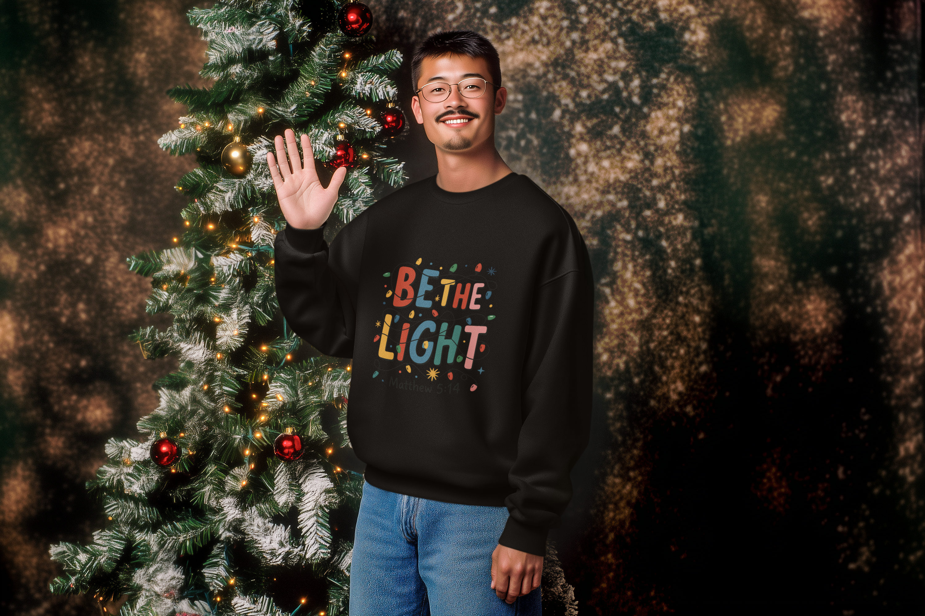 Be the Light Christmas Hoodie - Men's