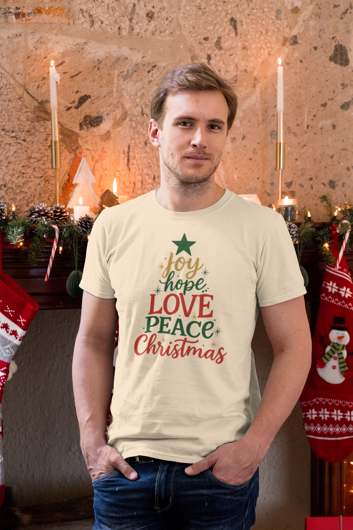 Joy Hope Peace Love Tee - Men's