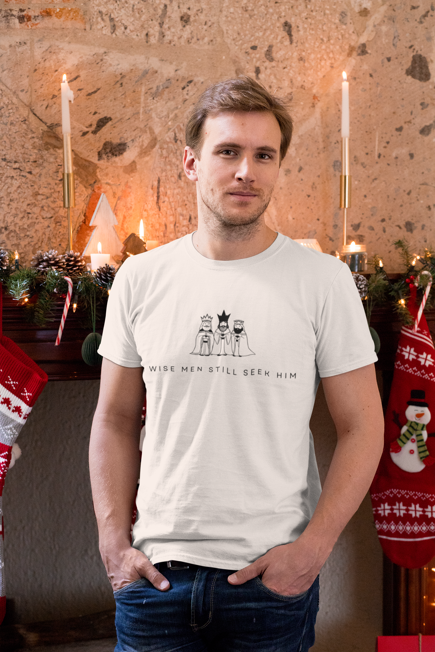 Wise Men Still Seek Him Christmas Tee - Men's