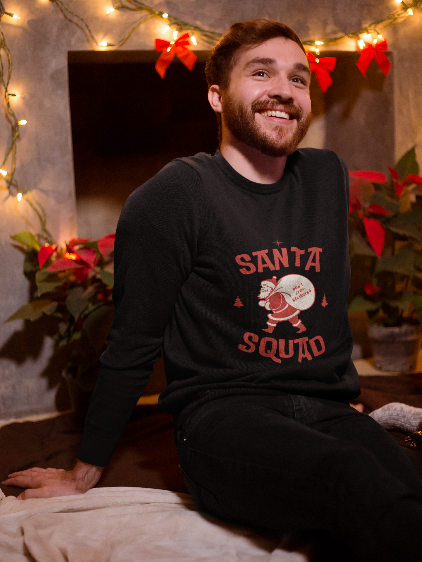 Santa Squad Christmas Hoodie - Men's