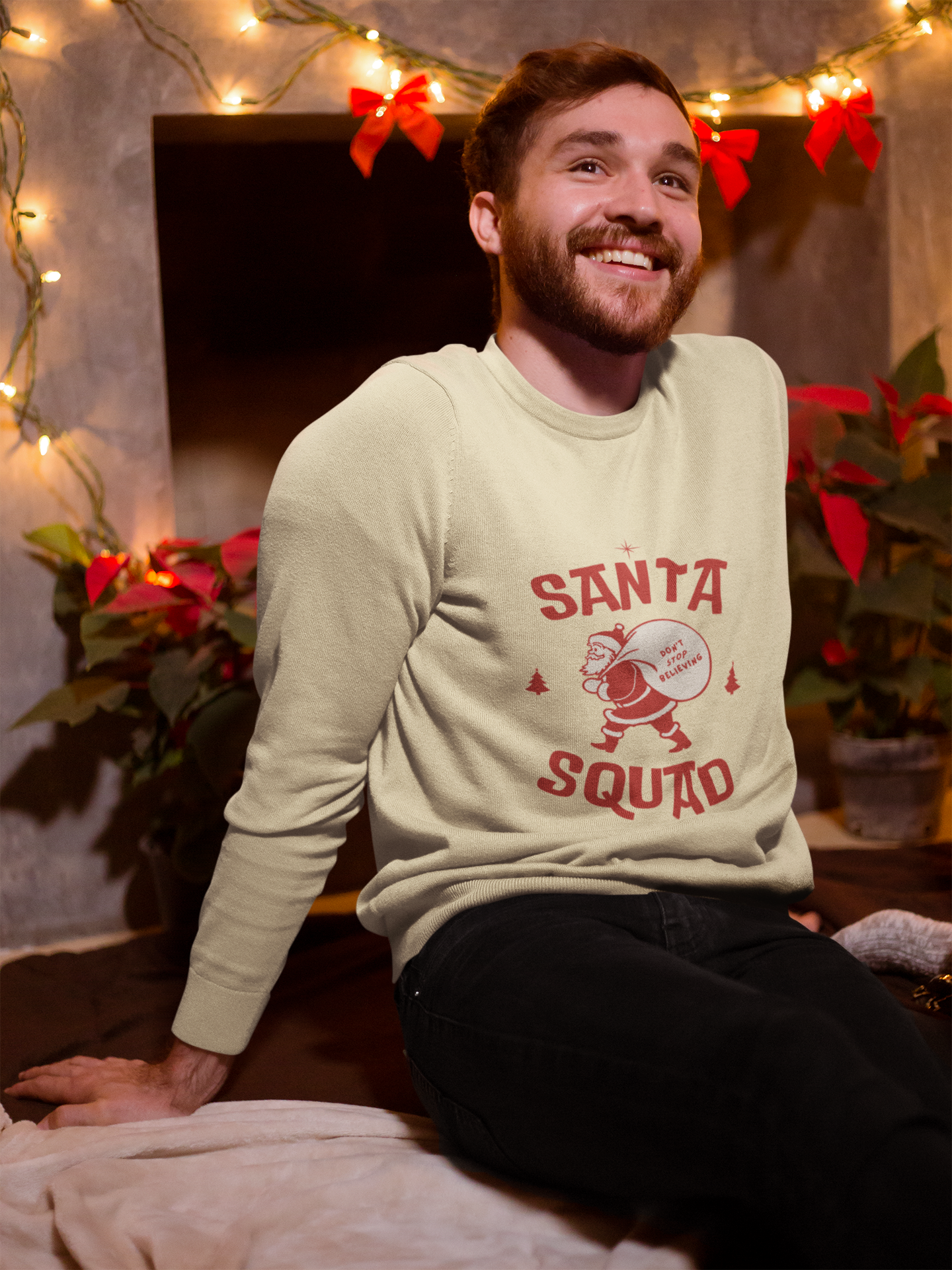 Santa Squad Christmas Hoodie - Men's