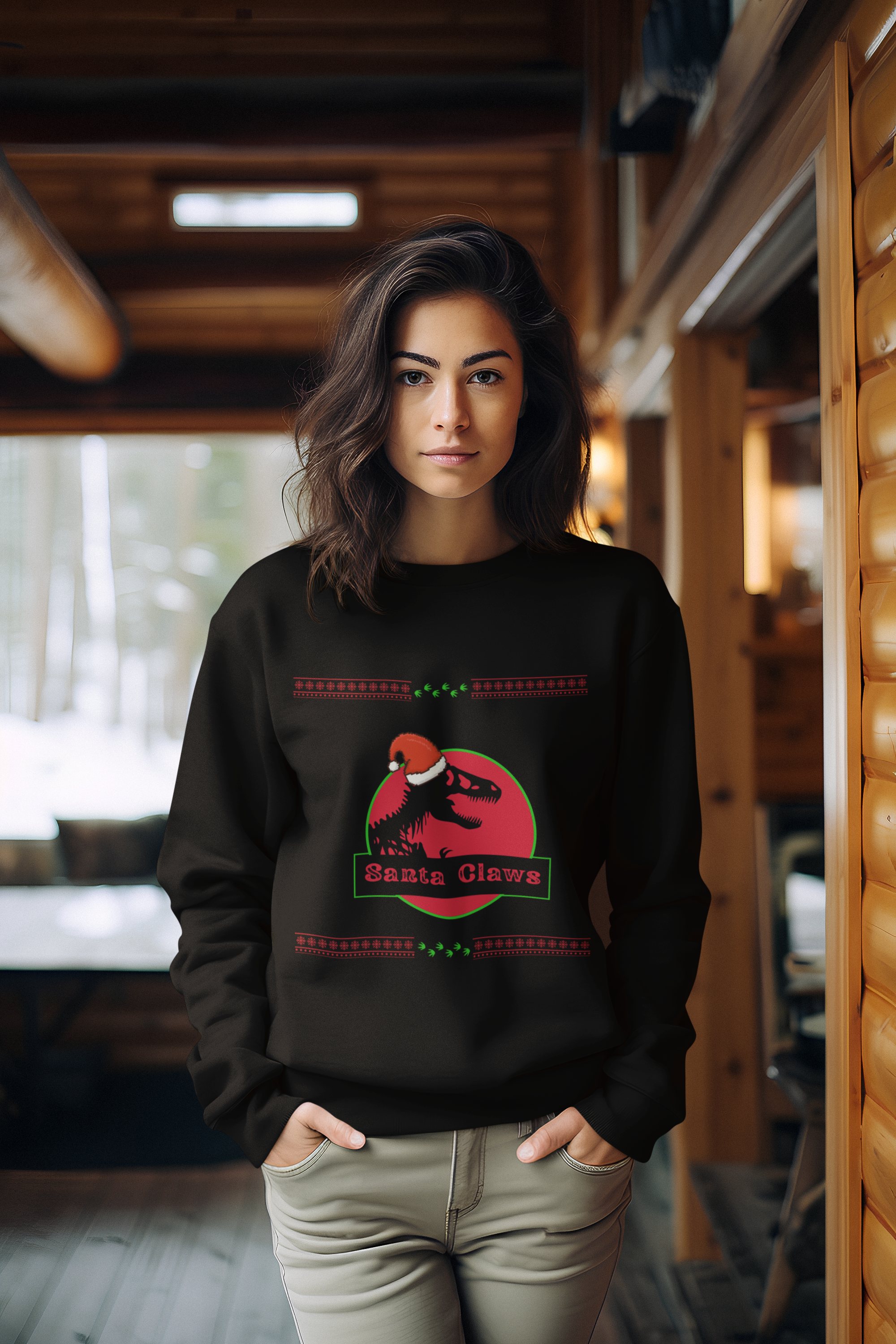 Santa Claws Sweatshirt - Women's