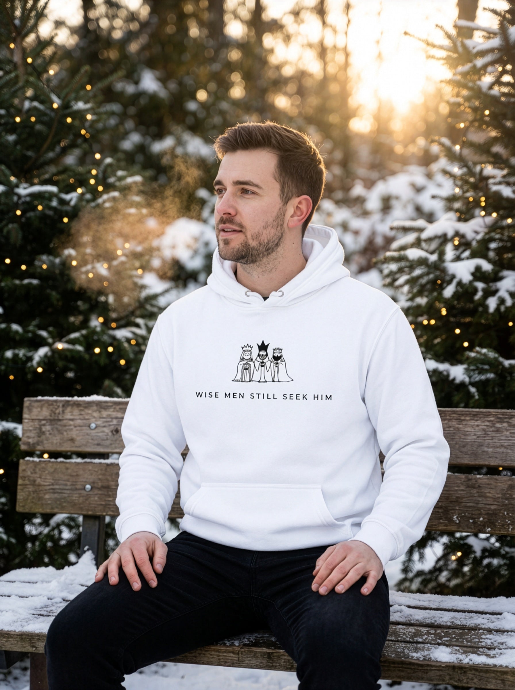 Wise Men Seek Him Hoodie - Men's