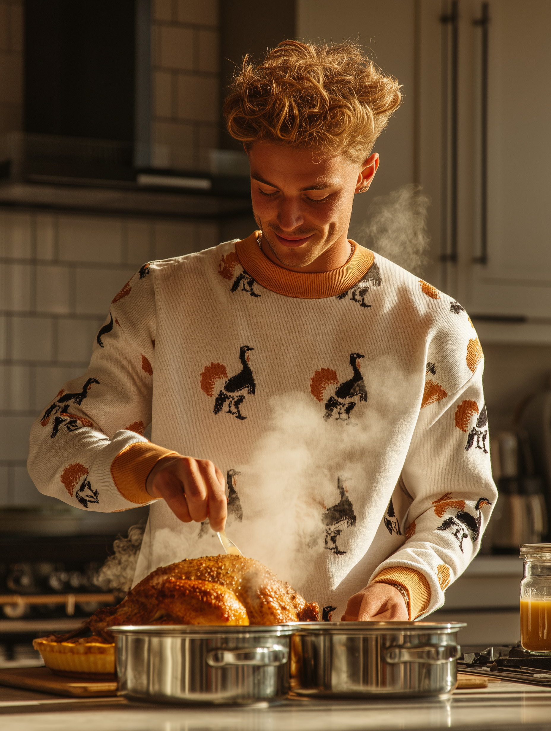 Allover Turkey Sweater - Men's